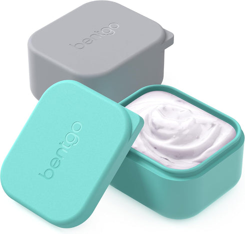 Bentgo® Sidekicks 2-Pack Silicone Container Set - Dipping Sauce Cups for Condiments & Small Snacks, Reusable, Durable, & Leak-Proof Liquid Storage...