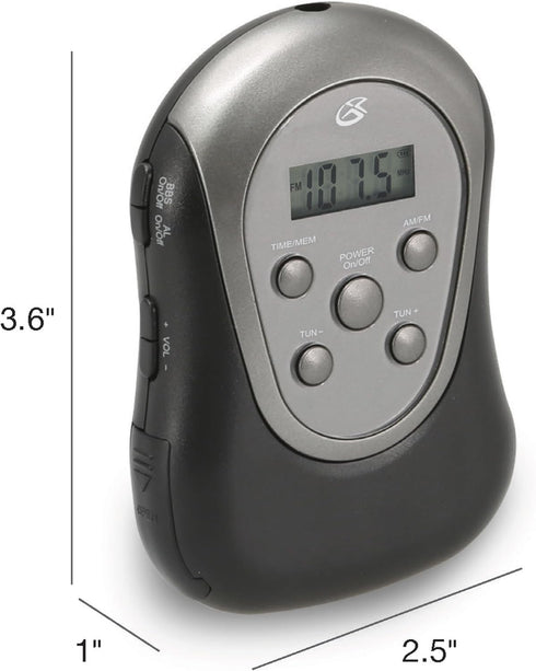 GPX R300S Am/FM Armband Radio with Earbuds,Black...