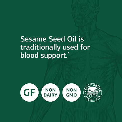 Standard Process Sesame Seed Oil - Whole Food Antioxidant, Healthy Blood, Immune Support Supplement, Liver Support and Liver Supplement with Sesam...