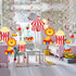 30Ct Circus Hanging Swirl Decorations -Circus Carnival Birthday Party Supplies Fan Decors...