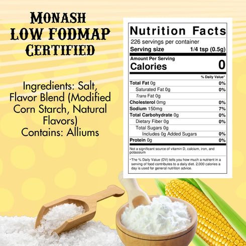 Smoke n Sanity Essence of Garlic Salt - Monash Certified Low FODMAP - Contains No Onion - Certified Gluten Free - Certified Kosher - Dairy Free Lo...
