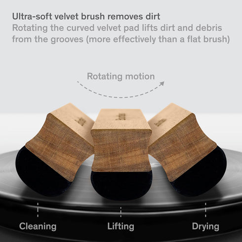 Vinyl Record Cleaning Kit - 5-in-1 Vinyl Record Cleaner Kit includes Velvet Record Brush, Stylus Brush, Record Cleaning Solution, Cleaning Brush &...
