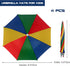 4 Pack Umbrella Hats, 20.5" Hands-Free Head Umbrella Hats for Kids, Folding Waterproof Umbrella Cap With Head Strap for Outdoor Party Fishing Sun ...
