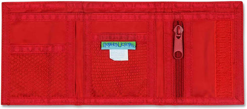 Stephen Joseph, Kids Unisex Wallet, Toddler Wallet for Boys and Girls with Applique Designs, Screen Printed Wallet with Zippered Coin Pocket, Fire...