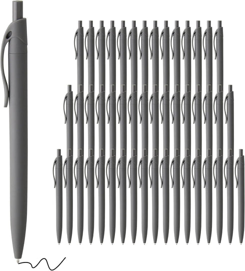 Pens Bulk, 50 Pack No Bleed Black Click Pens, Wholesale Retractable Ballpoint Pens, Pens Medium Point, Smooth Ink Pens, 1.0MM Black Ink...