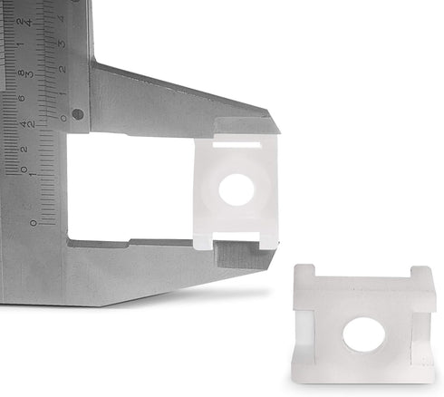 THE CIMPLE CO Cable Tie Base Saddle Mount Wire Holder Organizer - Wire Bundle Zip Tie Mounting Block - White - 100 Pack...