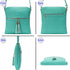 Solene Womens Lightweight Medium Crossbody Purse with Tassel, Perfect Size Crossbody Bags for Daily Use, travel...
