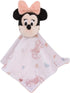 Disney Minnie Mouse White, Light Blue, and Peach Super Soft Security Baby Blanket with Plush Minnie Mouse Head...