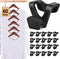 HOUSE DAY Space Saving Hanger Hooks 60 Pack, Black Clothes Hanger Connector Hooks, Heavy Duty Hanger Hooks Space Saver, Premium College Dorm Room ...