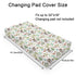 Woodland Mushroom Forest Changing Pad Covers Watercolor Mushroom Green Leaves Diaper Changing Table Sheets for Girl Boy Wild Plants Soft Breathabl...