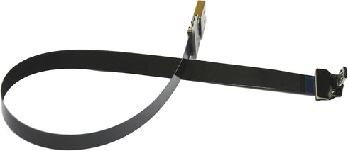 Black FFC Micro USB FPV Flat Slim Thin Ribbon FPC Cable Micro USB 90 Degree to Standard USB A for sync and Charging (30CM)...