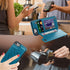 Compatible with iPhone 7 & 8 (4.7 inch) Flip Case, Blue Synthetic Leather Butterfly Embossed Kickstand Card Holder Wallet Case with Credit Card Sl...