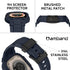 amBand Bands Case Screen Protector Compatible with Apple Watch Ultra 2/1 49mm, M1 Sport Series Rugged Cover Strap and 9H Tempered Glass Film, Prot...