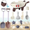 Beach Sand Toys,18PCS Beach Toy Trolley with Beach Bucket,Beach Shovels,Water Wheel,Watering Can and Sea Animals Molds,Summer Outdoor Travel Toys ...