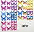 60PCS Butterfly Wall Decals - 3D Butterflies Decor for Wall Removable Mural Stickers Home Decoration Kids Room Bedroom Decor (Green)...