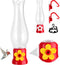 ORIENTOOLS Hummingbird Feeder 2Pack, Mini Hanging Flower Bird Feeders for Outdoors with 2 Window Mount Suction Cup Accessories, 1 Connector, 3.4 o...