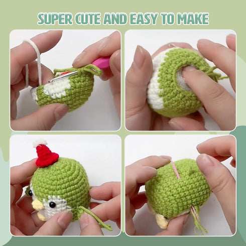 Crochet Kit for Beginners, Crochet Starter Kit with Step-by-Step Video Tutorials and Yarns, DIY Crochet Knitting Kit Animals Supplies for Adults K...