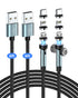 Kuulaa 7PIN Magnetic Charging Cable, 540° Rotating Magnetic Phone Charger 2Pack 6FT Magnetic Charger Cable 3A Fast Charging Cable Support Data Tra...