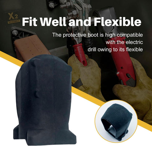 49-16-2564 Rubber Protective Boot - Durable Shield for Milwaukee Impact and Dust Protection of Power Tools 2564-20, 2565-20 and 2565P-20...