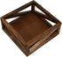 OwlGift Rustic Brown Flat Napkin Holder Solid Wood for Kitchen Table and Countertops, Christmas Napkin Holder Farmhouse Style and Décor for House,...