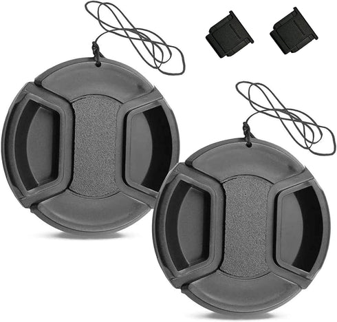 2 Packs 52mm Camera Lens Cap for Nikon D850 D7500 D3500 D3000 D3100 D3200 D3300 D5000 D5100 D5200 D5300 D5500,Canon EOS 90D , Rebel T7, 200d ii?1x...