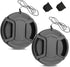 2 Packs 52mm Camera Lens Cap for Nikon D850 D7500 D3500 D3000 D3100 D3200 D3300 D5000 D5100 D5200 D5300 D5500,Canon EOS 90D , Rebel T7, 200d ii?1x...