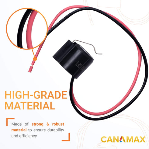 W10225581 Refrigerator Bimetal Defrost Thermostat Premium Replacement Part by Canamax - Compatible with Whirlpool Kenmore Refrigerators - Replaces WPW10225581 AP6017375 PS11750673 PS237680 2321799