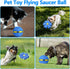 FlidRunest 2PCS Pet Toy Flying Saucer Ball, Flying Saucer Ball Dog Toy with 3 Light for Interactive Dog,Cats, Children's Foot Ball,Outdoor Games,C...