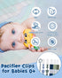 babygoal Pacifier Clip Set of 6, Silicone Pacifier Clips and Toy Strap fits All Pacifiers, Binkies and Toys- Ideal Baby Boy and Girl Gift-Neutral ...