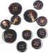 11 Pieces Genuine Natural Horn Blazer & Suits Button Set - for Blazer, Sport Coat, Uniform, Jacket (Dark Brown 1#) 15MM 20MM...