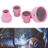 TIG Welding Cup, Ceramic Welding Cup Ceramic TIG Cup Kit Set 12# 14# 16# 24# 2.4mm Center Hole Inner Dia for Welding Equipment...