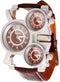 Three Time Display Quartz Mens Military Army Sport Wrist Watch...