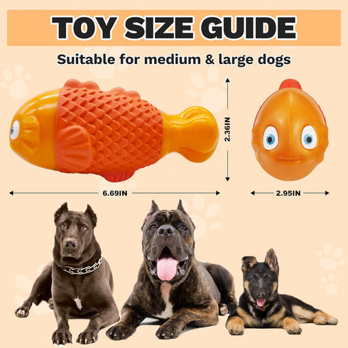 Tough Dog Toys for Aggressive Chewers Large Breeds, Durable Dog Toys to Keep Them Busy, Dog Chew Toys, Indestructible Dog Toys for Large Dogs, Squ...