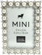 Studio Decor Silver Tone Imitation Pearl Metal Mini Picture Frame, 2 X 3 (Standard Version)...