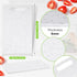 2 Pcs Small Cutting Board for Kitchen Mini Plastic Cutting Board Set Bar Dishwasher Safe Granite Color Cutting Board for Camping Food Fruits Prep ...