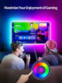 TV LED Backlight, 9.84ft LED Lights for 32-43in TV, RGB TV LED Lights Behind with Music Sync Bluetooth APP and Remote Control TV Light Strip USB P...