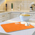 Orange Halloween Day Dish Drying Mat for Kitchen Counter Absorbent Microfiber Dry Dishes Mats Drainer Counter Mat 16 x 18 In Drying Dish Pad for C...