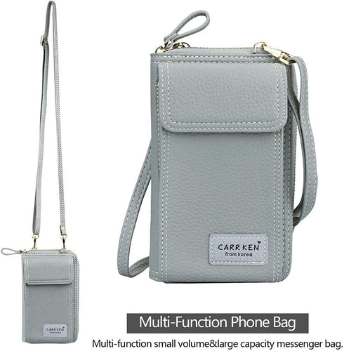 Women Crossbody Cell Phone Bag Small Shoulder Purse Leather Travel RFID Card Slots Wallet Case Handbag Phone Pocket Baggap Clutch for iPhone 11 Se...