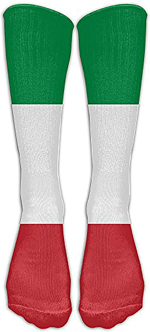 Unisex Long Socks Italian Flag Comforable Knee High Stockings...