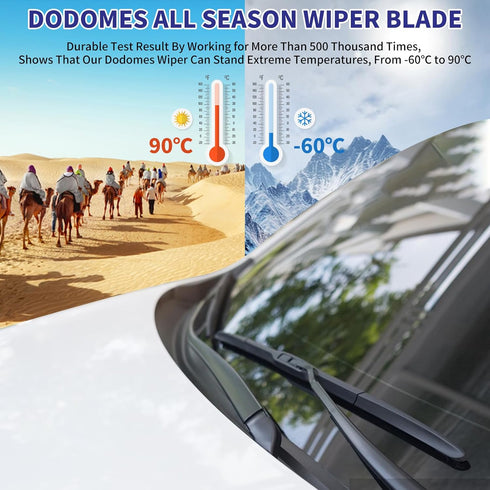 DODOMES 24"+20" Windshield Wipers with 11" Rear Wiper Blade Replacement for Kia Sorento 2011 2012 2013 2014 2015, 2010-2020 Kia Soul Soul EV-Origi...