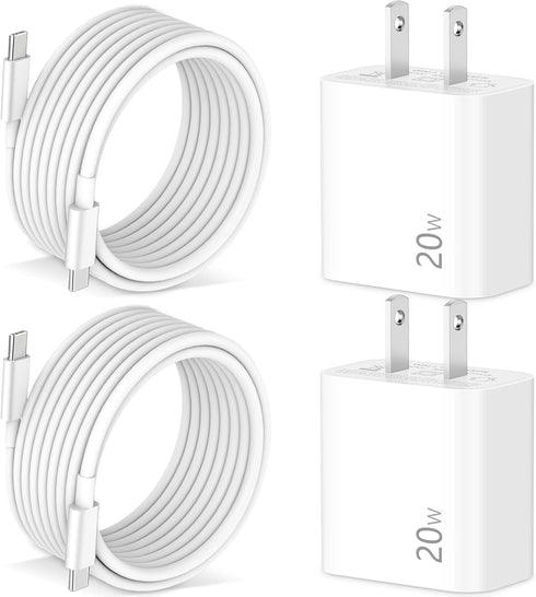 Pixel 8/7/6/5/4/3 Fast Charger, 2Pack 20W USB C Charging Block + 6FT USB C Cable Cord for Google Pixel 8/8 Pro/7/7 Pro/7a, 6a/6/Pro, 5/4/3/2/XL, P...