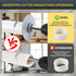 Inside Pipe Cutter for PVC Pipe Cutter Tool, PVC Cutter Tool with 3.15" Scale Adjustable Depth Gauge, 5Pcs Saw Blades and Hex Shank (Silver)...
