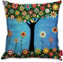 laime Throw Pillow Covers Natural Pattern Decorative Pillowcases 18x18inch (4 Pieces Set) Pillow Cases Home Car Decorative Trees and Birds...