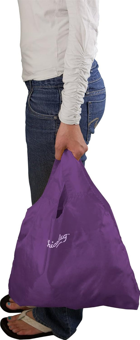 ChicoBag Original Compact Reusable Grocery Bag w/Attached Pouch and Carabiner Clip | Perfect for Shopping, Travel, Organization | Eco-Conscious Pa...