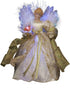 Kurt S. Adler CUL Fiber Optic LED Angel Christmas Treetop Figurine, 12-Inch, Ivory and Gold Tree Topper...