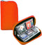 Memory Card Case - Carrying Case Suitable for Micro SD, Mini SD and 4X CF, Card Holder Bag Wallet for Media Storage Organization (Orange)...