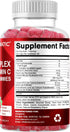 Vitamatic Vitamin B Complex Gummies with Vitamin C & Inositol - Natural Strawberry Flavor - 60 Gummies (1 Bottle)...