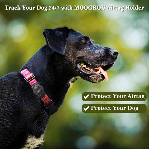 Portable Electronic Device Cover, IP68 Waterproof Air Tag Pet Collar Holder for Tracking Pets, Fits All Width Collars, Newest Airtag Case Easy to ...
