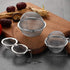 Mayata 3pcs Stainless steel fine mesh seasoning ball kitchen soup spice stew filter kitchen tool metal tea bag tea ball (3pcs Round Shape),Silver,...