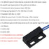 Bstinay AC110-220V Door Window Reed Switch Black Normally Open Magnetic Door Contacts Switch...